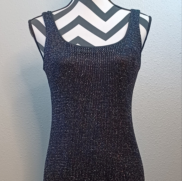 Vintage Sz 10 Mesh Overlay Vamp Goth Gala Yacht Luxury Glam Evening Maxi Dress - Picture 4 of 16